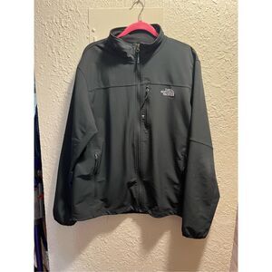 The North Face Full Zip Black Jacket Mens Size XL FLAWED-MARKS-STAINS